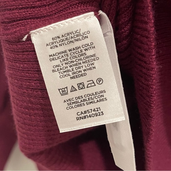 NWT Ann Taylor Loft Berry/Maureen LP Sweater - Picture 4 of 7